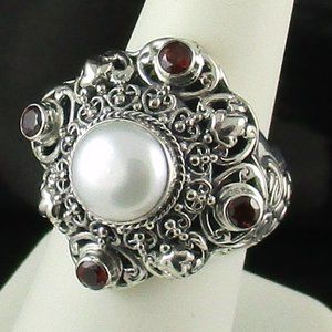 Robert Manse Cultured Mabe' Pearl Ring